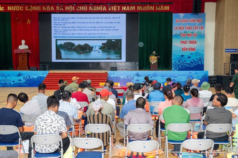 Bộ đội Biên phòng Hải Phòng tuyên truyền chống khai thác IUU, đồng hành cùng ngư dân vươn khơi bám biển